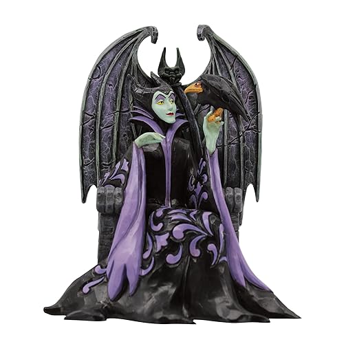 Enesco Disney Traditions by Jim Shore Sleeping Beauty Maleficent Sitting on Throne Figurine, 5.2 Inch, Multicolor