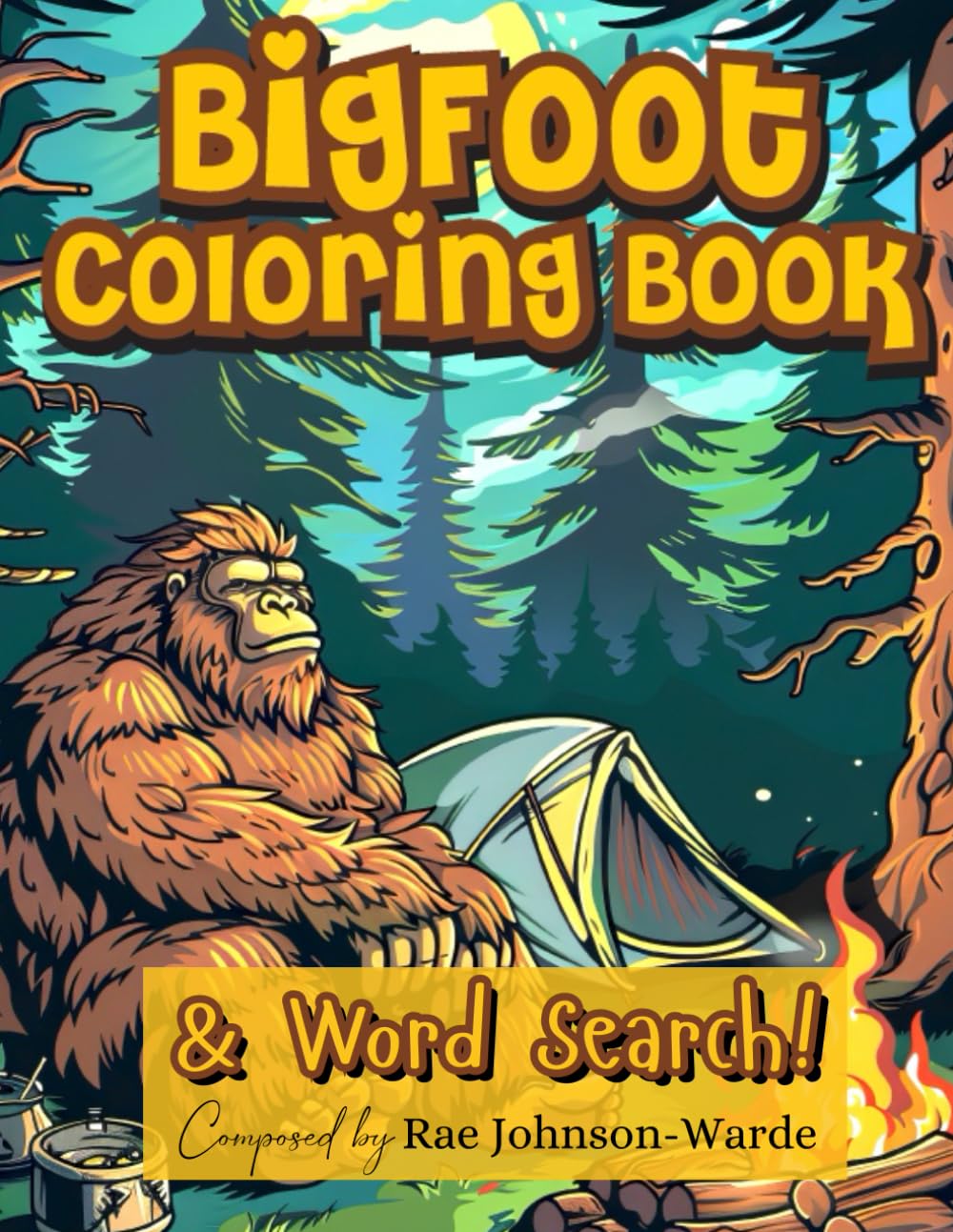 Big Foot Coloring Book & Word Search