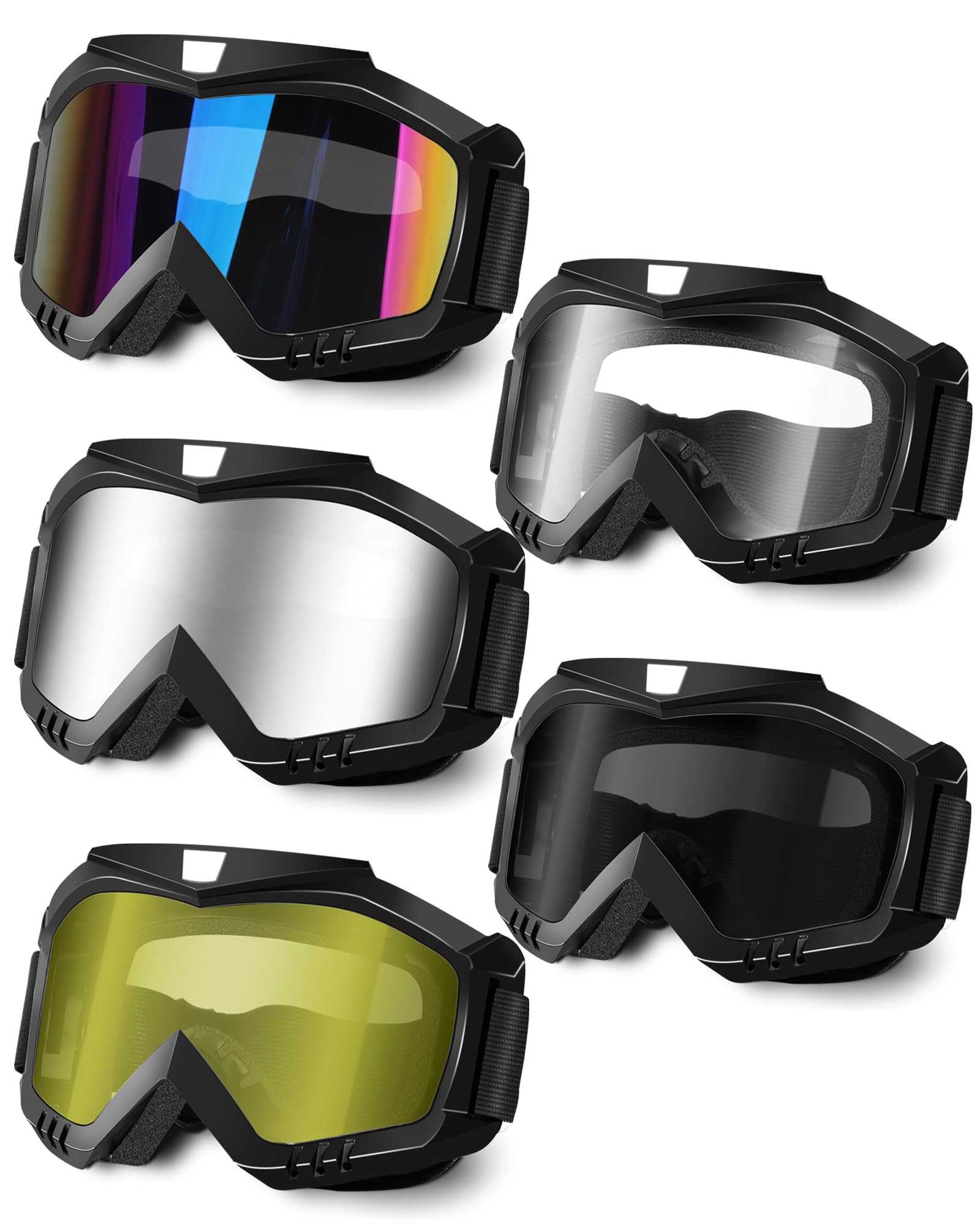 Motorcycle Goggles - ATV & Dirt Bike Goggles with UV400 Dustproof Lens