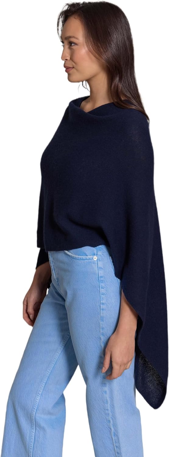 CLAUDIA NICHOLE by Alashan 100% Cashmere Luxe Dress Topper Poncho - Lightweight, Soft, Cozy & Versatile - Great Gift Item - Image 2