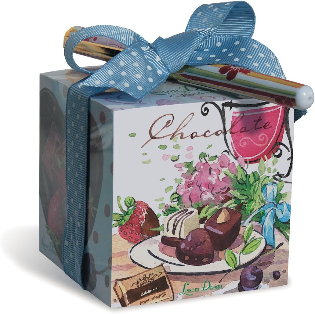 Lissom Design Paper Block Set, Chocolate Delight 3 x 3-Inch Cube
