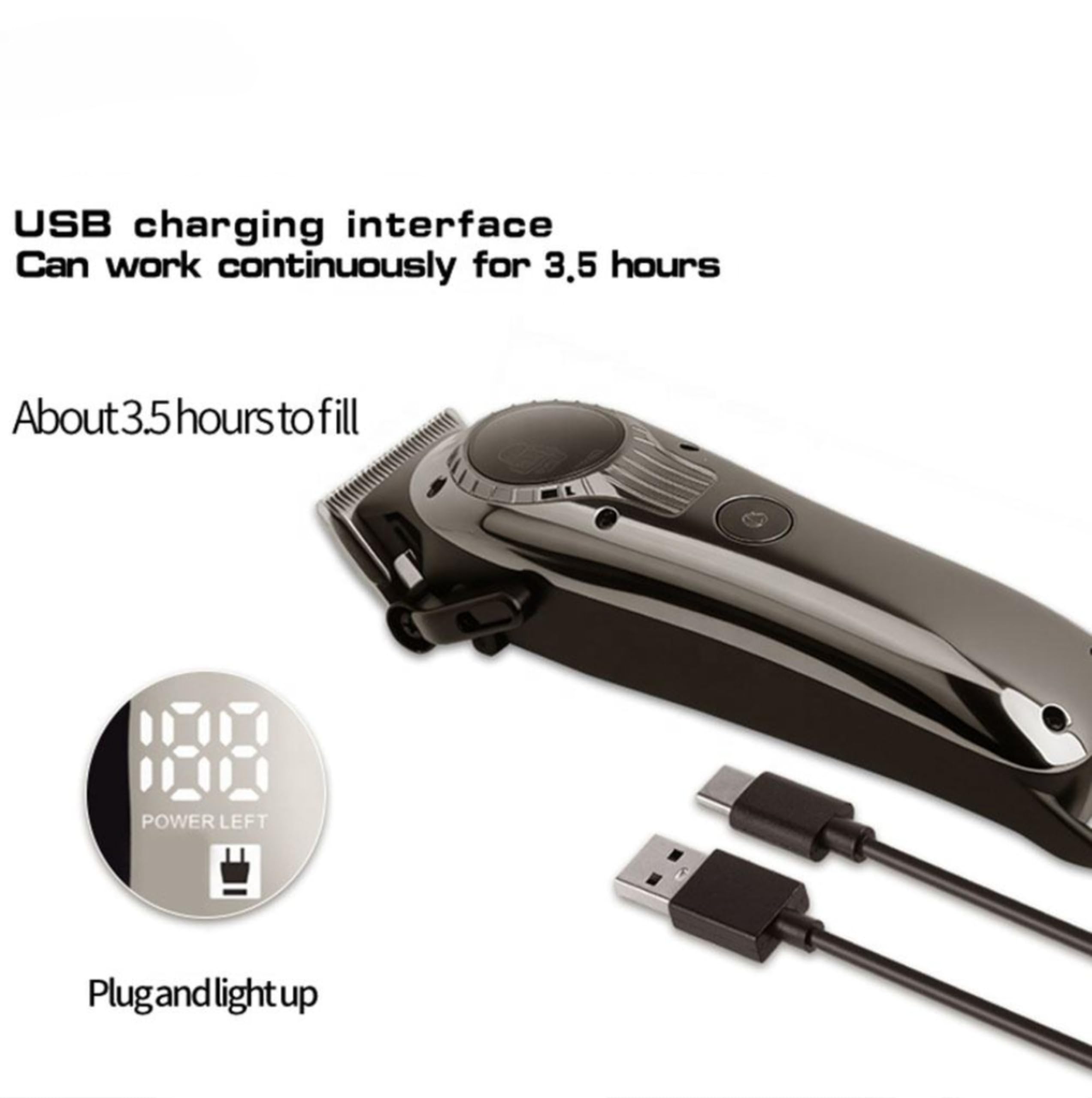 Concepta Trimmers For Man | Rechargeable Beard Trimmer For Man | Waterproof Cordless Shaver With USB Charging & 4 Combs For Hair, Beard And Moustach 3