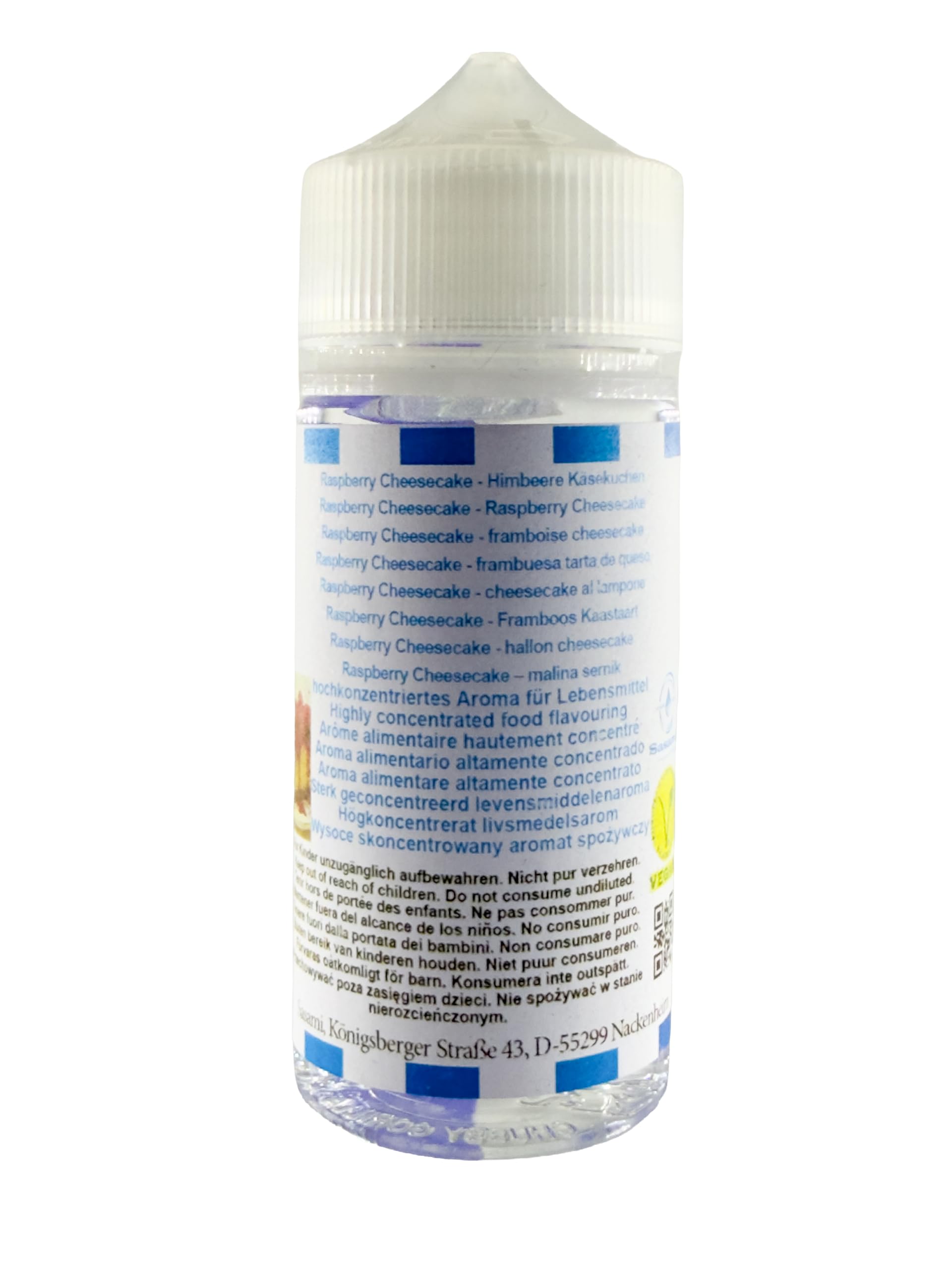 Raspberry Cheesecake - Himbeere Käsekuchen Aroma Konzentrat - Vegan - Sasami - 100ml
