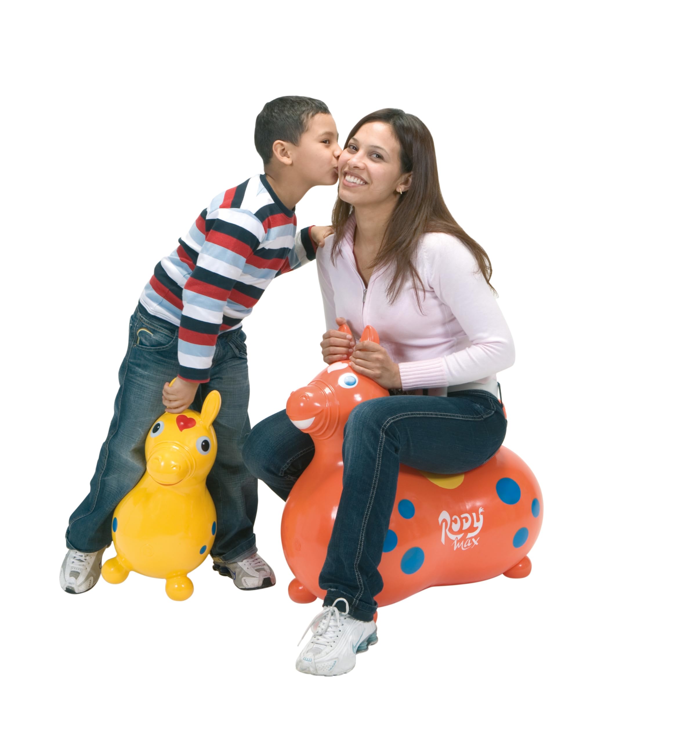 Gymnic Rody Max cavallo gonfiabile per saltare per bambini 5+, gioco cavalcabile ideale per saltare, dondolare e divertirsi in sicurezza, favorisce lo sviluppo di equilibrio, forza e coordinazione