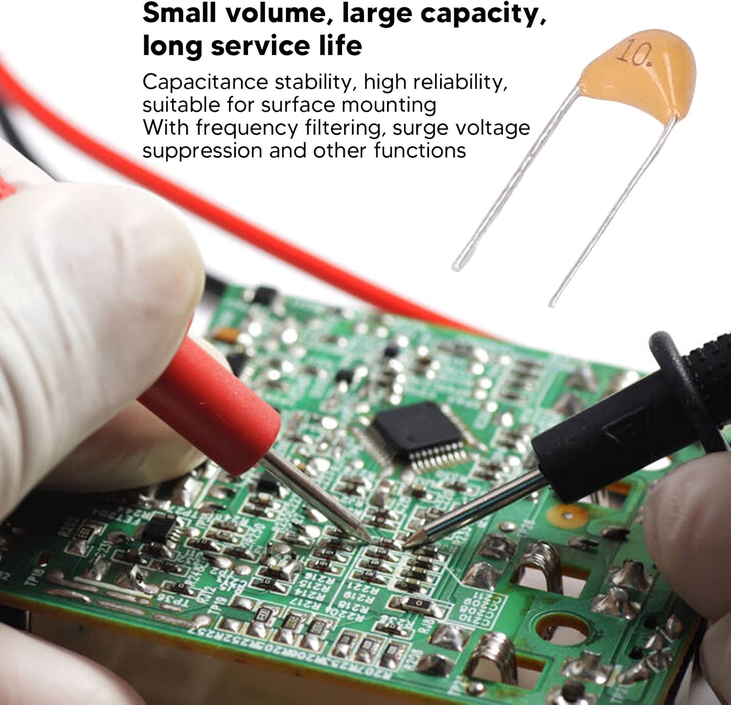Ceramic Capacitor Assortment Kit 300PCS Monolithic Ceramic Capacitor Ceramic Capacitor Assortment Kit with Storage Industrial Electrical Capacitors