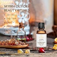 Vista 4 de Aceite Esencial de Mirra, Aceite de Mirra Natural Puro para Piel Cabello Difusor Spray para Habitación DIY - 1 Onza