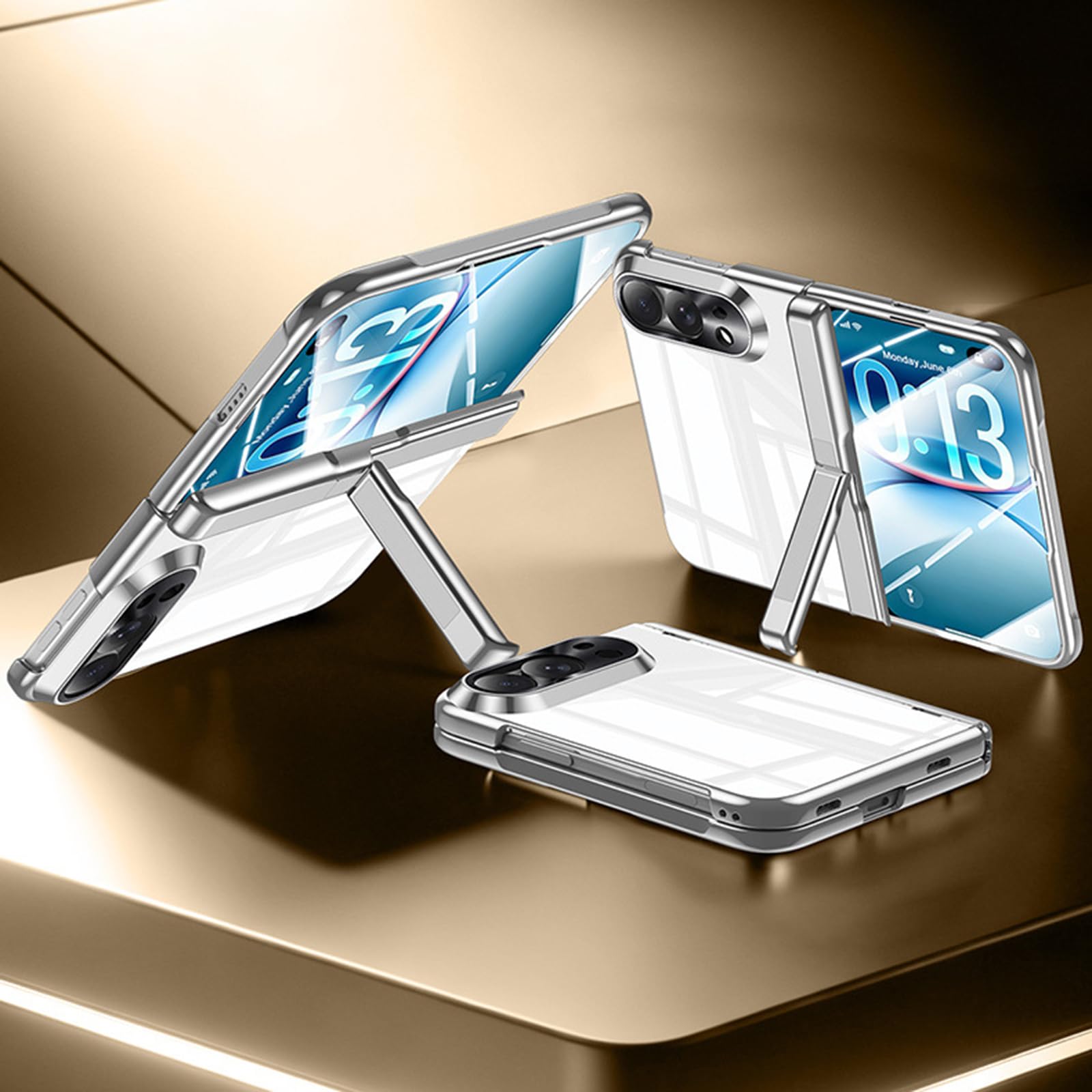 Mince Coque pour iPhone Duo, Luxe Galvanisé Claire Anti-Jaunissement