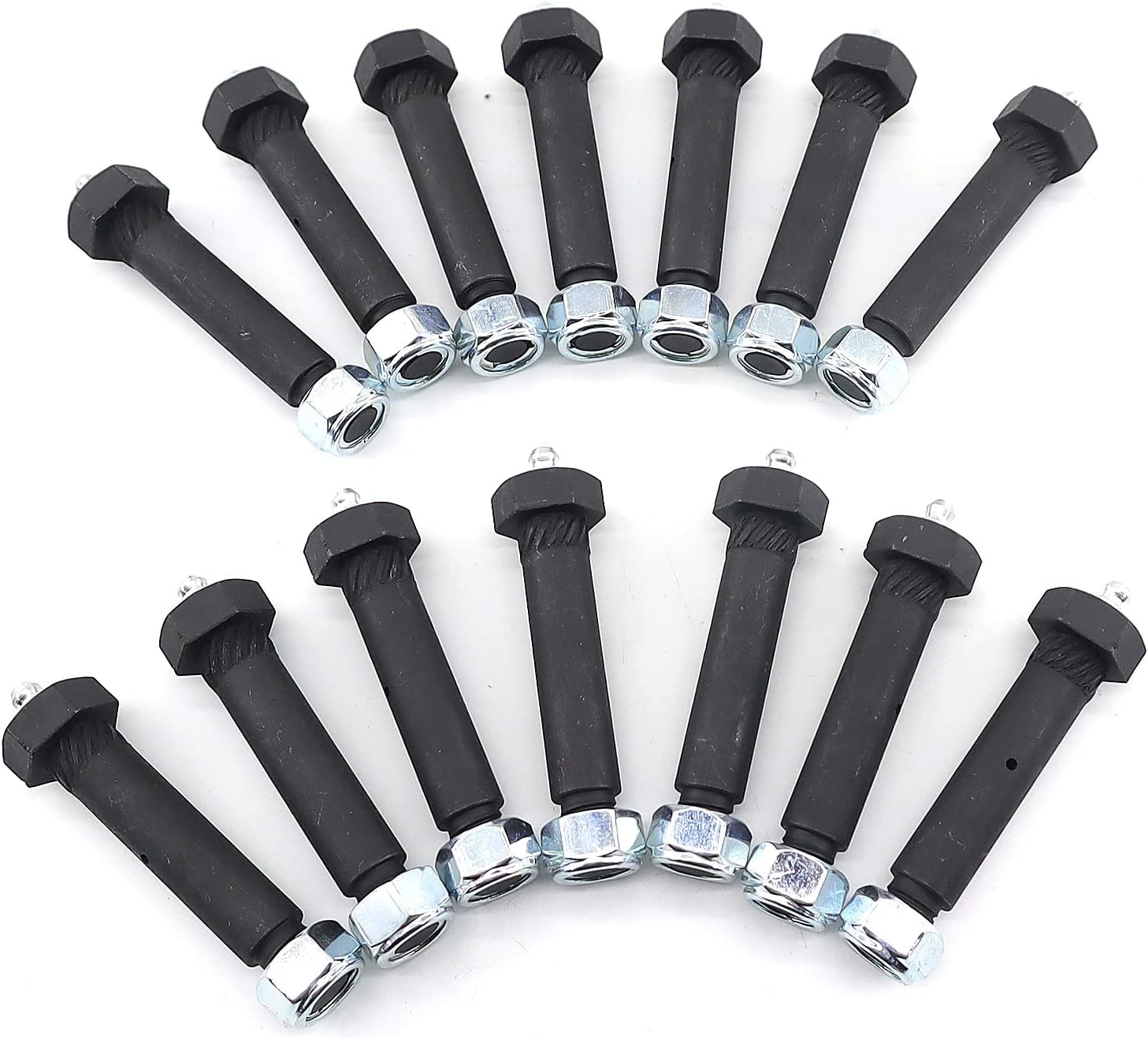 Trailer Axle Spring Shackle Greaseable Spring Bolt 9/16 x 3 （14pcs）