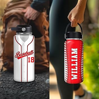 Cricket Drinking Insulated Bottle Personalised Sports - Gift For