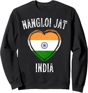India Flag Heart Nangloi Jat City Sweatshirt