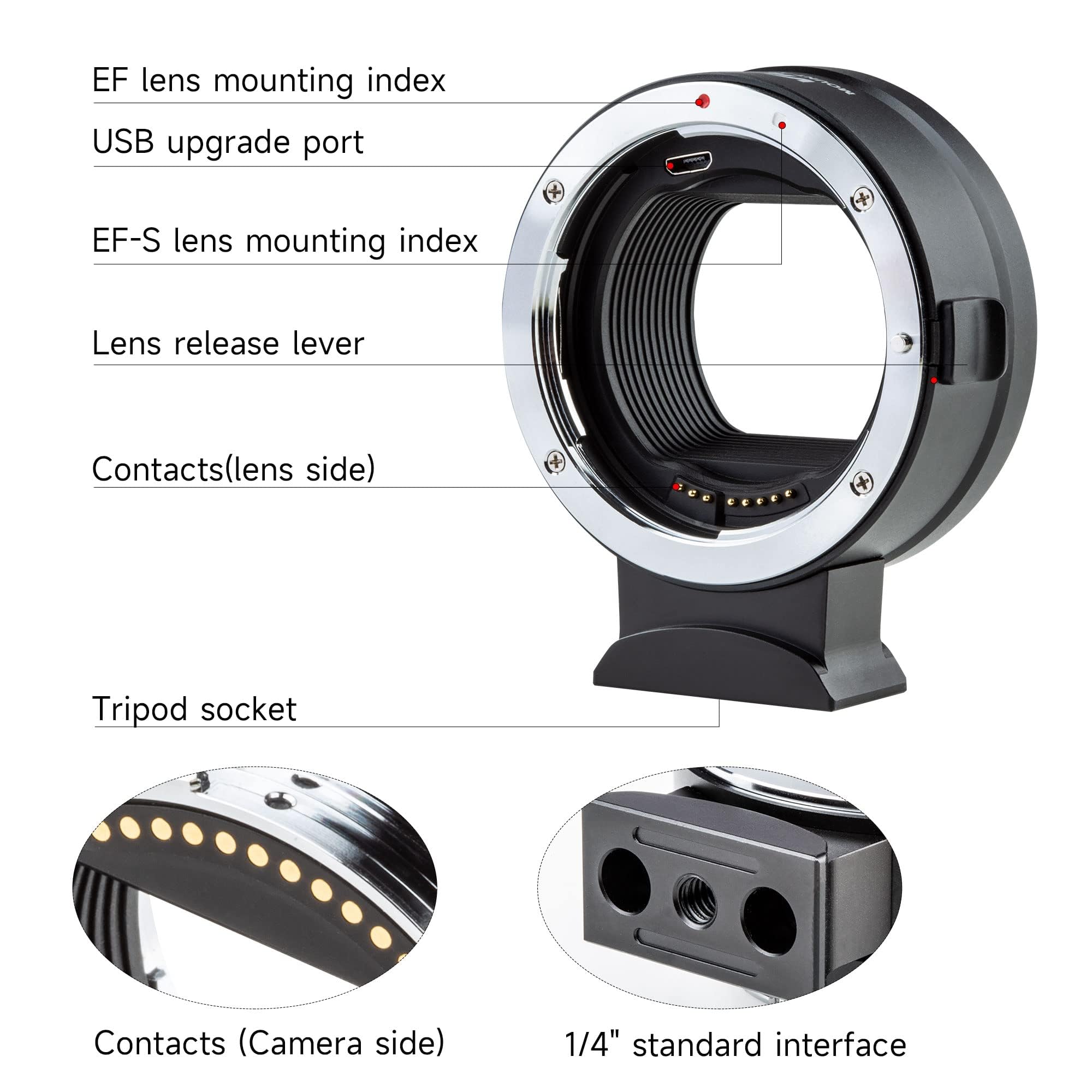 VILTROX EF-Z Objektiv Adapter Autofokus Objektiv Konverter Metall Kontakte Linsenhalterung Adapter Kompatibel mit Canon EOS EF EF-S Objektiv auf Nikon Z Mount Z5 Z6 Z7 Z6II Z7II Z50 Z9 ZFC