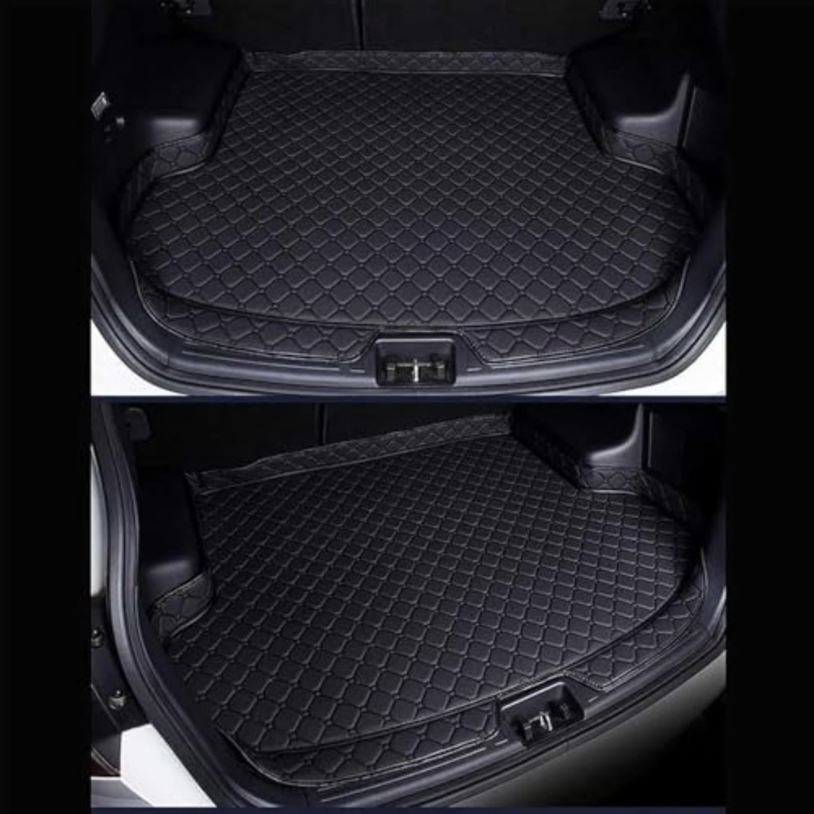 GVCIUSM Auto Tappetino Bagagliaio Pelle per Alfa Romeo Junior 2024-2026 Misura Vasca Baule Tappeto Antiscivolo Fodera Bagagli Interni Accessori