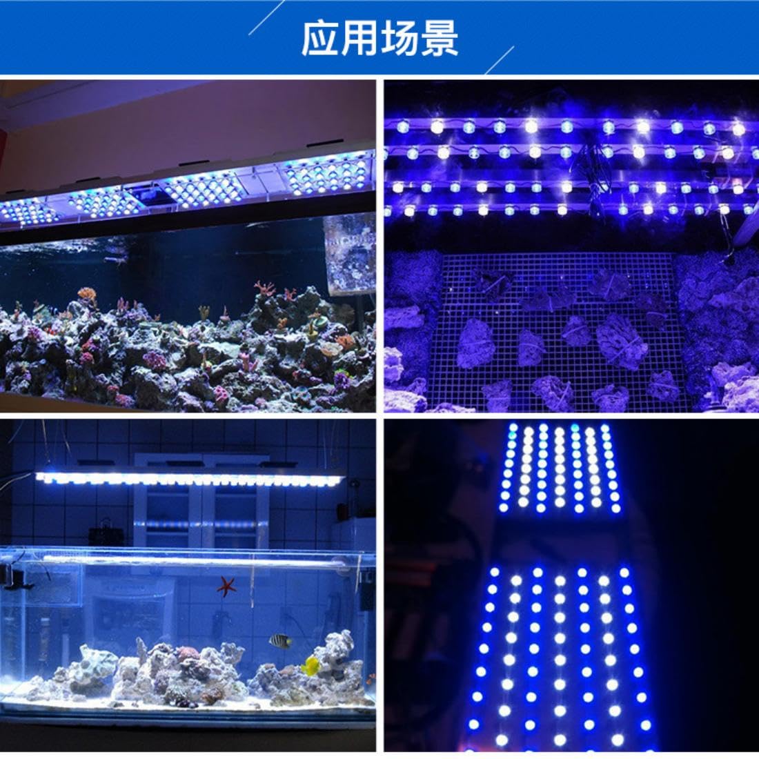 Chip LED per illuminazione 1W 3W,Diodo emettitore LED con dissipatore di calore in forma di plasma in alluminio da 20mm,per sostituzione fai-da-te della torcia torcia per (50 pezzi/3W-blu 475 NM)