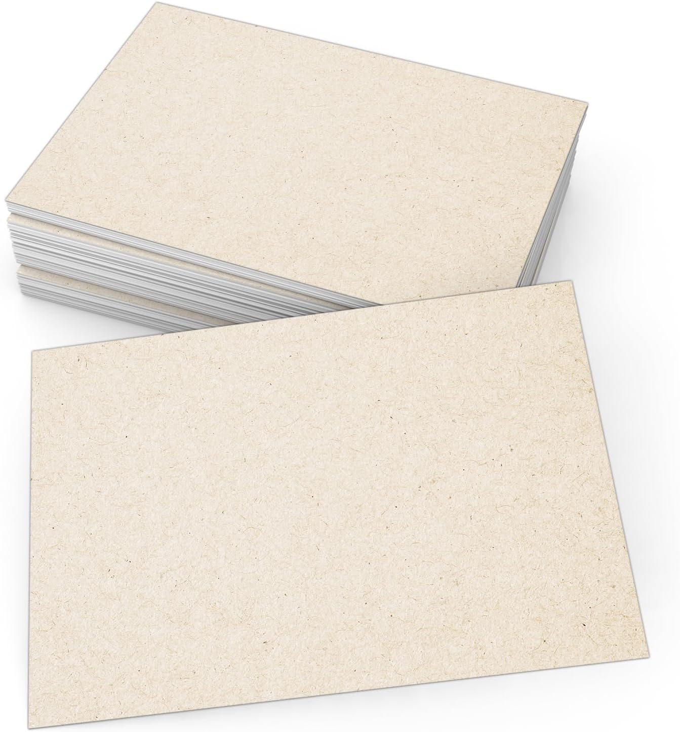 321Done Blank Rustic 4x6 Cards - 50 Thick 14pt Heavy Cardstock, Made in USA for Invites, Notes, Crafts & Art