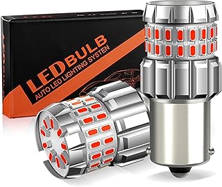 1156 LED 전구 60SMD 레드 브레이크 역방향 전구 7506 BA15S P21W 5630 5730 LED 자동차 브레이크 테일 전구 램프 주간 주행 방향 지시등 주차등