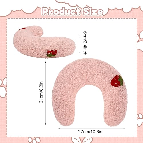 Miniatura 2 de 3 almohadas calmantes para perros y gatos pequeños, almohadas suaves y esponjosas para cama de perro, almohada en forma de U para aliviar la