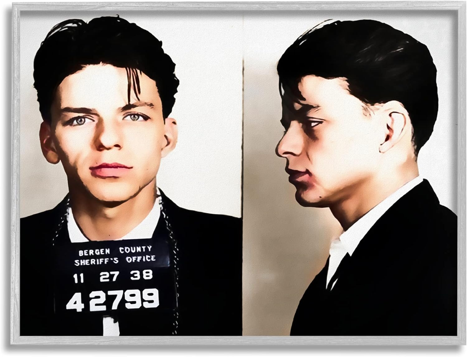 Stupell Industries Frank Sinatra Mugshot Bergen County Jail Photography, Design by Daniel Sproul