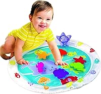 Vista 4 de Playkidz Seaworld - Tapete de agua para actividades de tiempo boca abajo. Promueve la estimulación sensorial y el desarrollo del bebé, tapete