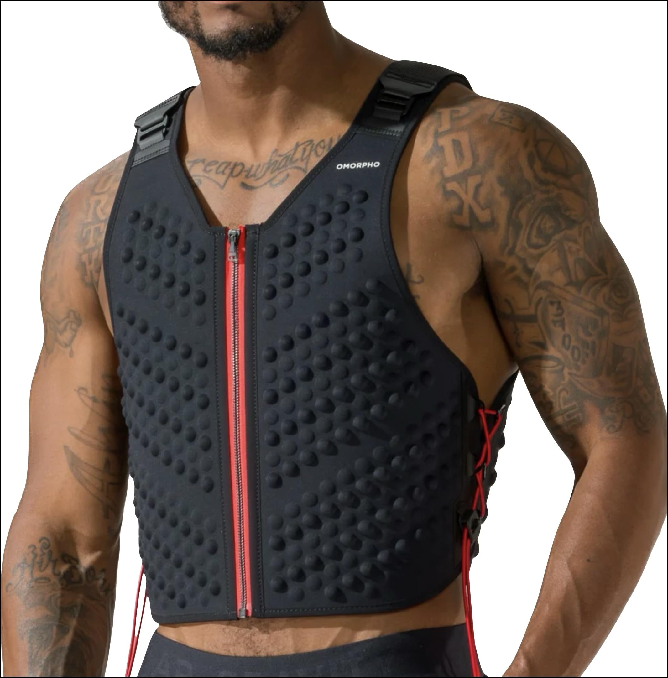 OMORPHO G-Vest Sport 6 lb Weighted Vest Low-Profile Fully Adjustable Comfort Fit Great for Running Endurance and High-Intensity