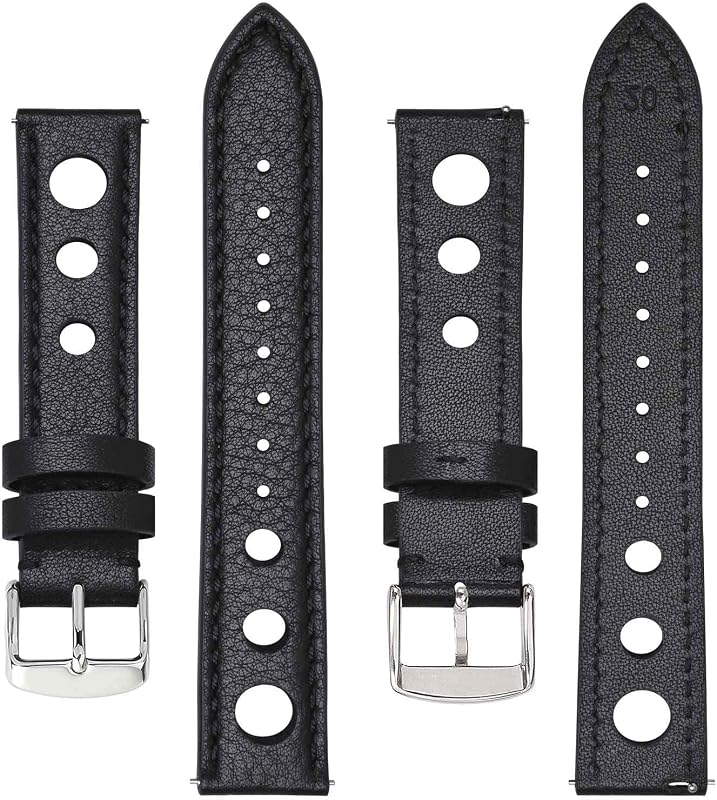 BISONSTRAP Rally Férfi Bőr Óraszíj 20mm Választható Szélességben - Prémium Minőségű Csereszíj Karórákhoz