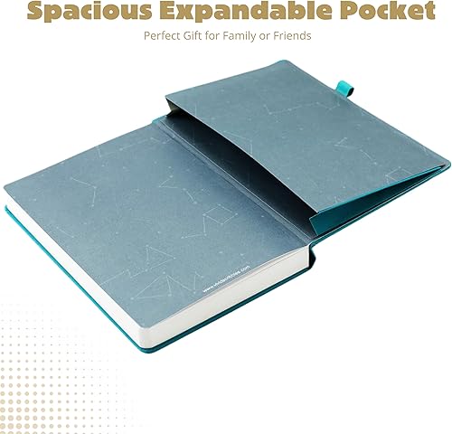 Miniatura 7 de VIVID SCRIBBLES Diario punteado Papel blanco grueso a prueba de sangrado de 160gsm 200 páginas de cuadrícula de puntos numerados Cuaderno