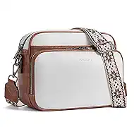 POIUGOYA Crossbody Purses for Women Trendy,Vegan Leather Medium Crossbody Bag,Women's Crossbody Travel Purse Built in Wallet