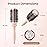 AIMIKE Round Brush for Blow Out, Rose Luxe Medium Round Hair Brush w/Nano Thermal Ceramic Tech, for Blow Drying & Styling Volumizing Shoulder Length Hair, with 4 Clips (Barrel 1.7, Bristle 2.5)