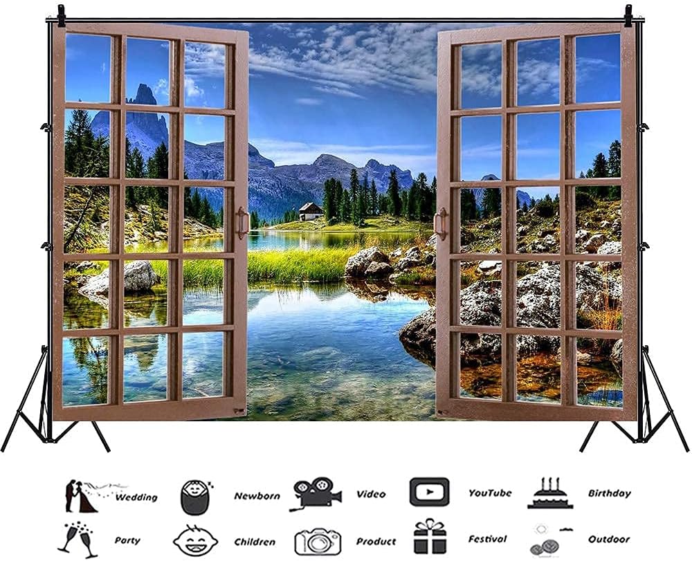 Exсluѕіvе Sресіаl CSFOTO 7x5ft Backdrop Window Scenery Tropical Natural Scenery Backdrop Ocean Scenery Backdrop Lake House Backdrop Lake Scene Window Backdrop Nature Backdrop for Home Office Exсluѕіvе Sресіаl CSFOTO 7x5ft Backdrop Window Scenery Tropical Natural Scenery Backdrop Ocean Scenery Backdrop Lake House Backdrop Lake Scene Window Backdrop Nature Backdrop for Home Office