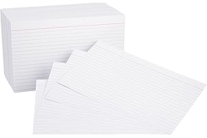 Amazon Basics Ruled 5x7 Index Cards Lined