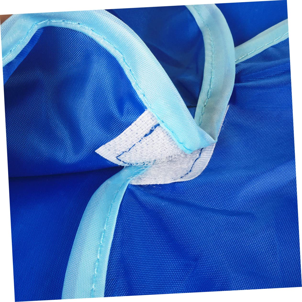 BESTonZON 6stücke Mädchen Malerschürzen Mit Ärmeln Und Pvc-beschichtet Malen Und Basteln Blau Und Gelb Praktisch Für Kreative Aktivitäten Und Schutz Vor Flecken