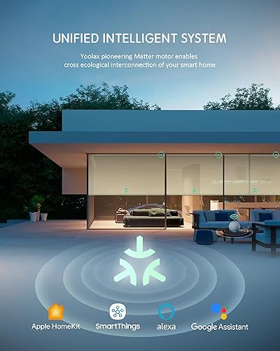 Miniatura 101 de Yoolax Persianas inteligentes, persianas enrollables motorizadas, persianas automáticas para ventanas, persianas motorizadas compatibles con Alexa