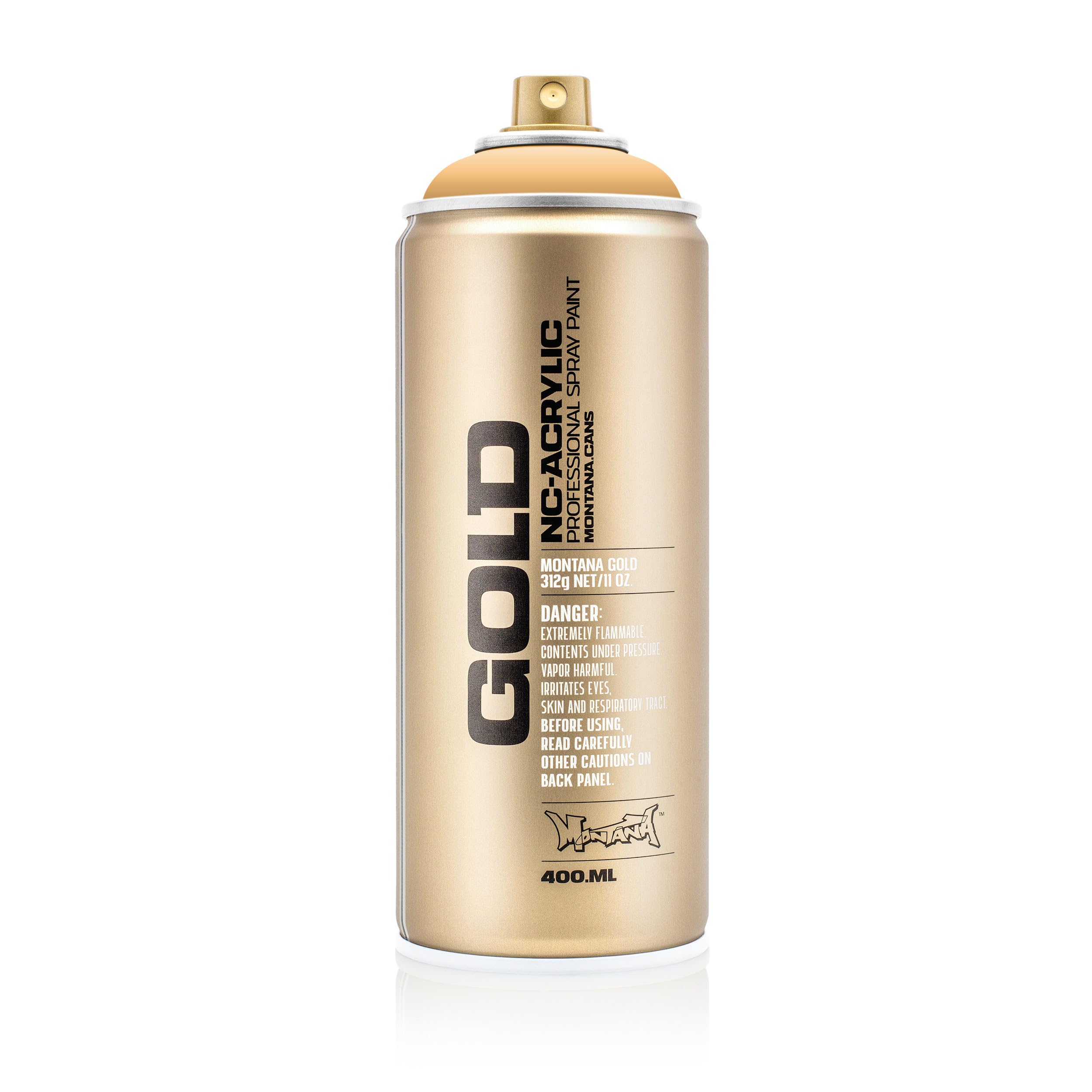 Montana Cans 284229 Spray Gold 400ml GLD400, 2020, Cream Orange