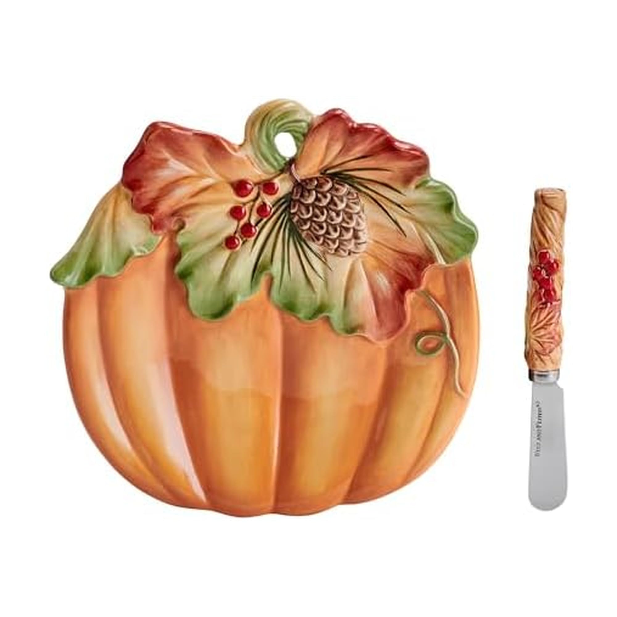 Amazon.com: Fitz and Floyd Fall Harvest Pumpkin Snack Appetizer