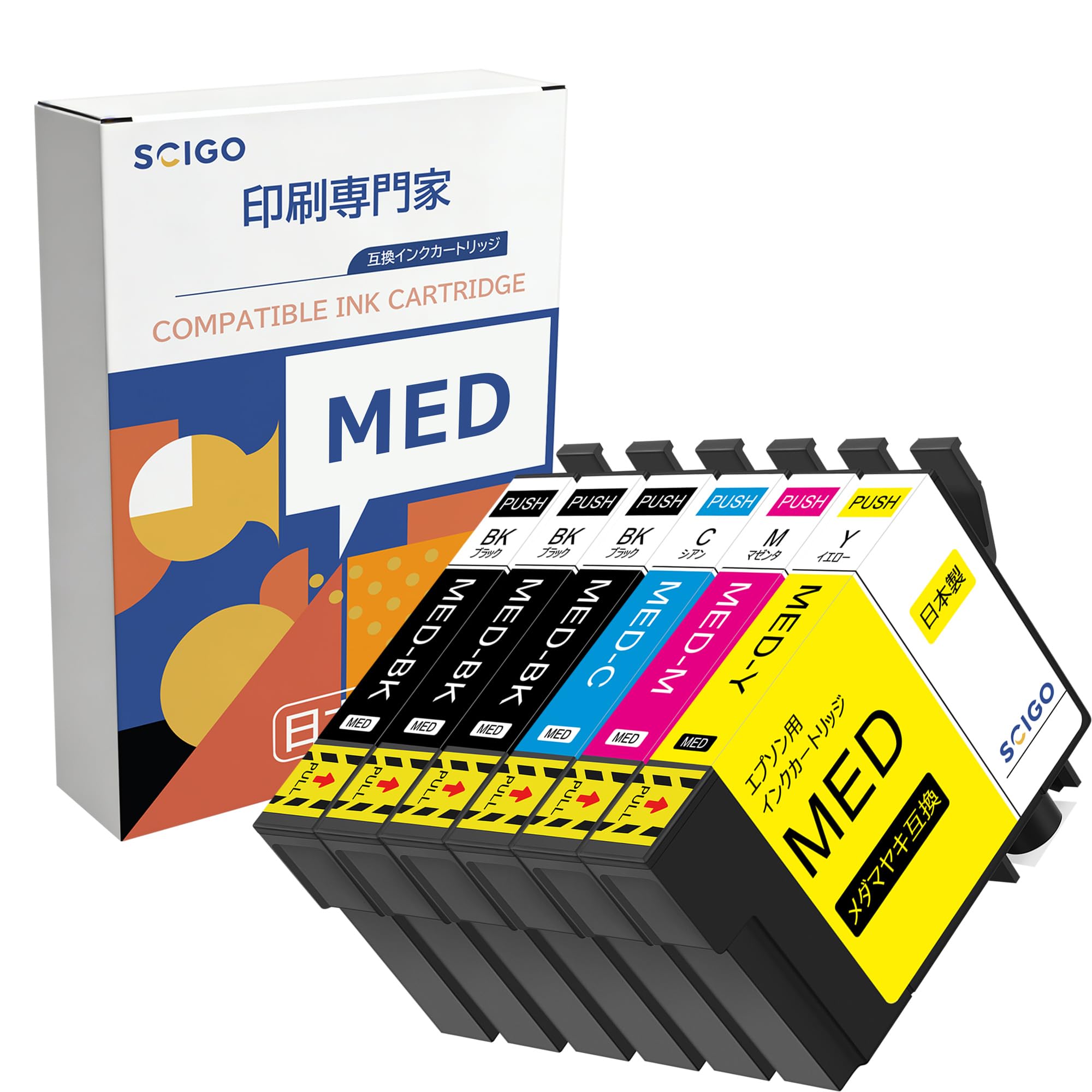 EW-056A　インクジェットプリンター　エプソン　インク MED-4CL なし エコインク MED-4CL エプソン 互換インク メダマヤキ 大容量 4色 EW