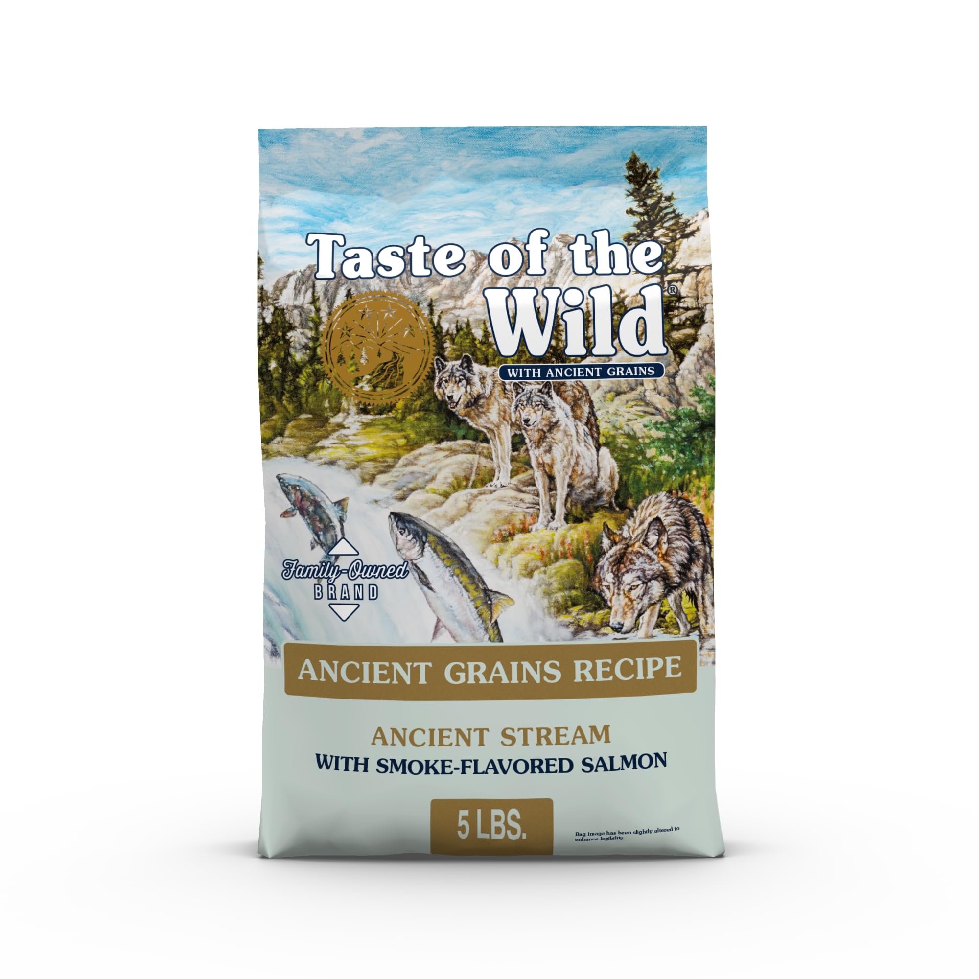 Taste Of The Wild Ancient Stream Canine Recipe With Smoke-Flavored Salmon And Ancient Grains 5lb