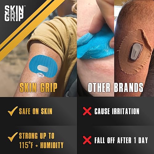 Miniatura 3 de Skin Grip Parches CGM para Guardian Sensor 3 (paquete de 20), impermeables y resistentes al sudor durante 10-14 días, cinta adhesiva precortada,