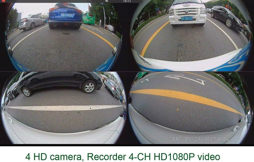 Limited SZDALOS Bird View Camera System for Pickup Truck/Sprinter /H3 Large SUV 3D HD 360° Car Surround View Monitoring System HD 1080P Recorder DVR Parking Monitoring
