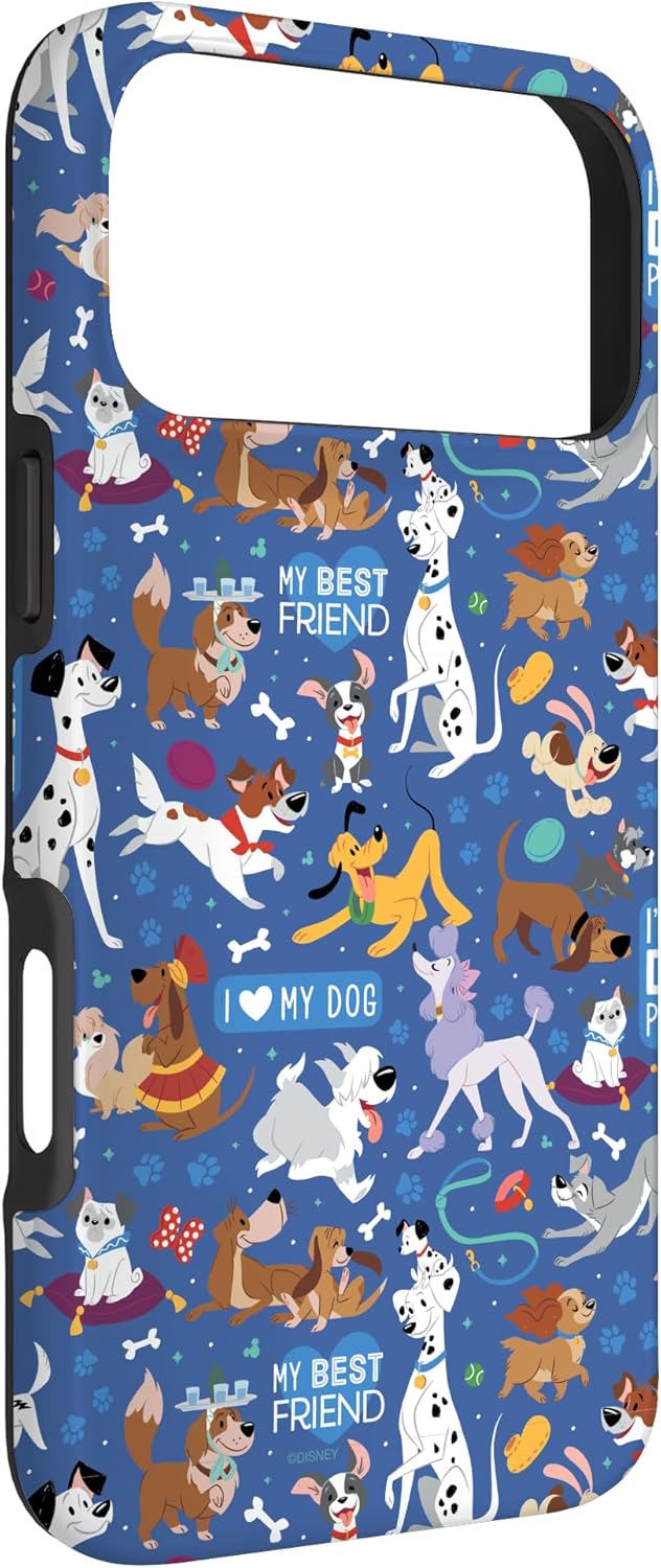 Disney Dogs I Love My Dog Blue Case for iPhone 17 Pro Max