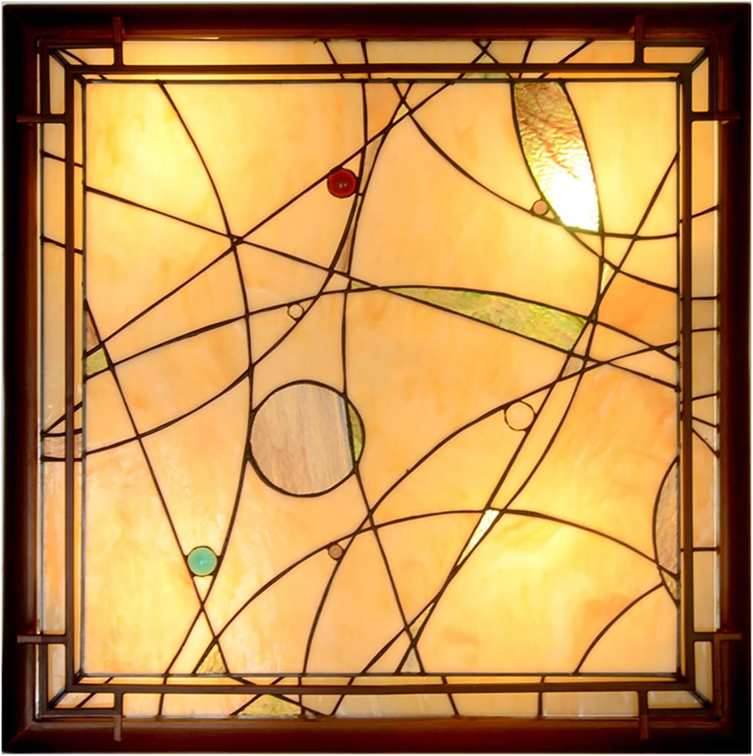 Close to Ceiling Lights, European Style 25 Inch Geometric Note Ceiling Light