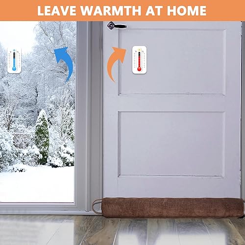 Miniatura 10 de Tope triangular para debajo de la puerta, bloqueador de ruido de 36 pulgadas para aislamiento de sellado de aire inferior de puerta, resistente a la