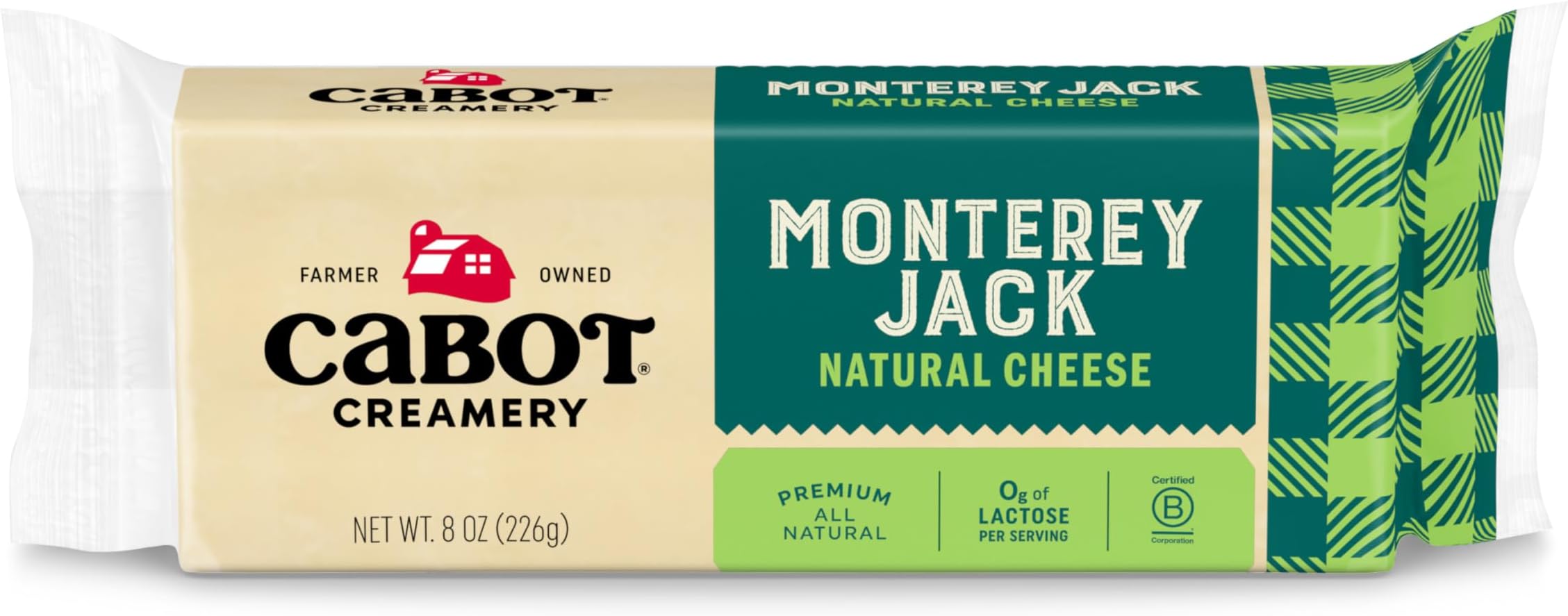 Cabot Monterey Jack Bar, 8 OZ