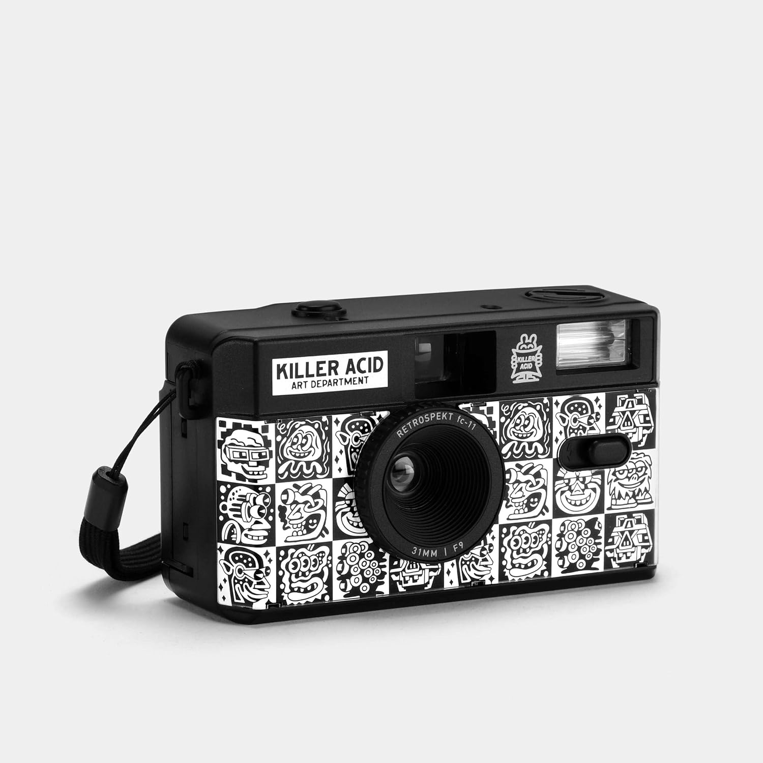 Killer Acid “Art Department” 35mm Film Camera — Reusable Point & Shoot, Focus-Free Film Camera