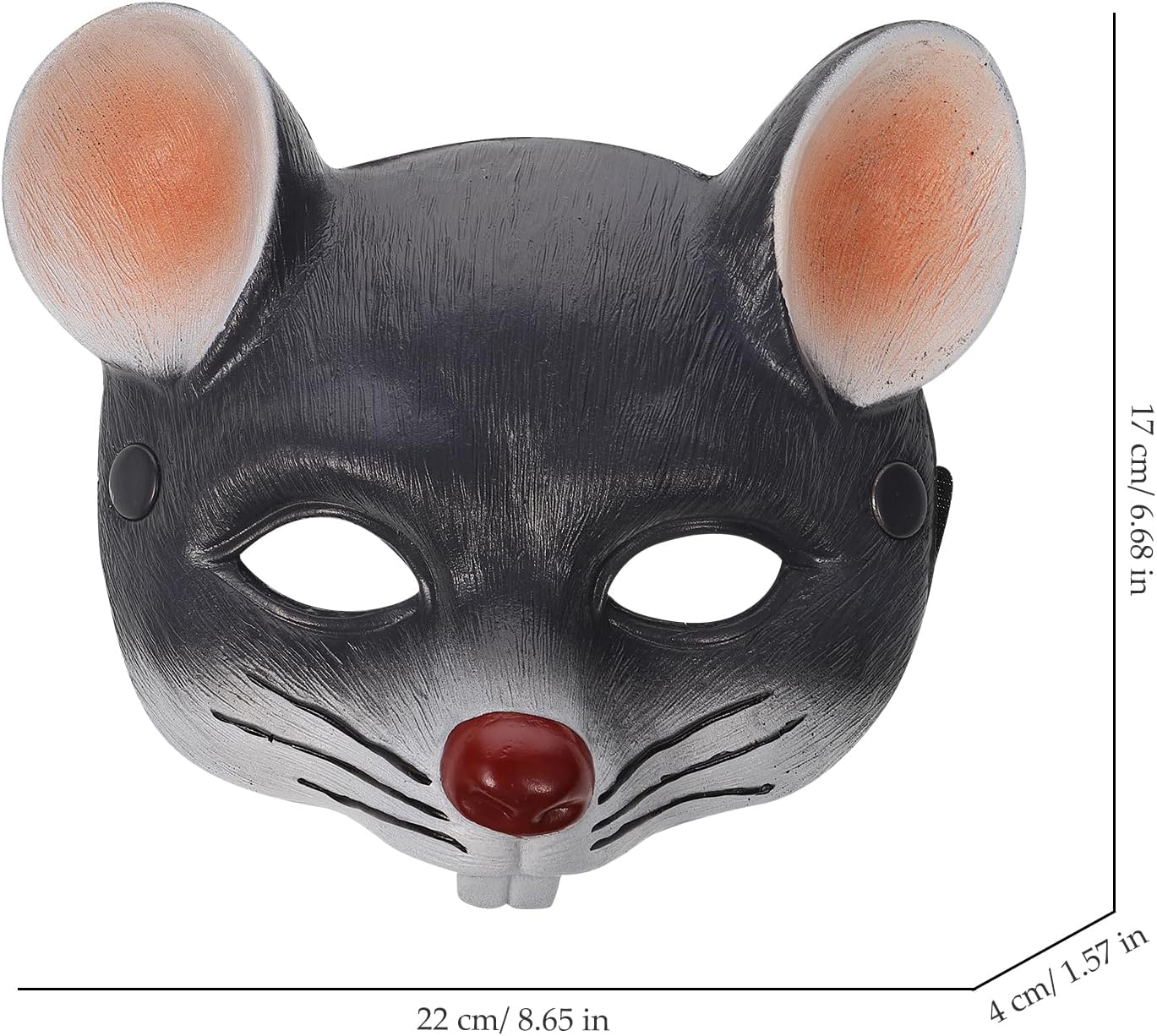 ABOOFAN 3PCS Rat Head Masks Rat Masks Animal Face Masks 3D Mouse Mask for Halloween Easter Costume Party Cosplay Props