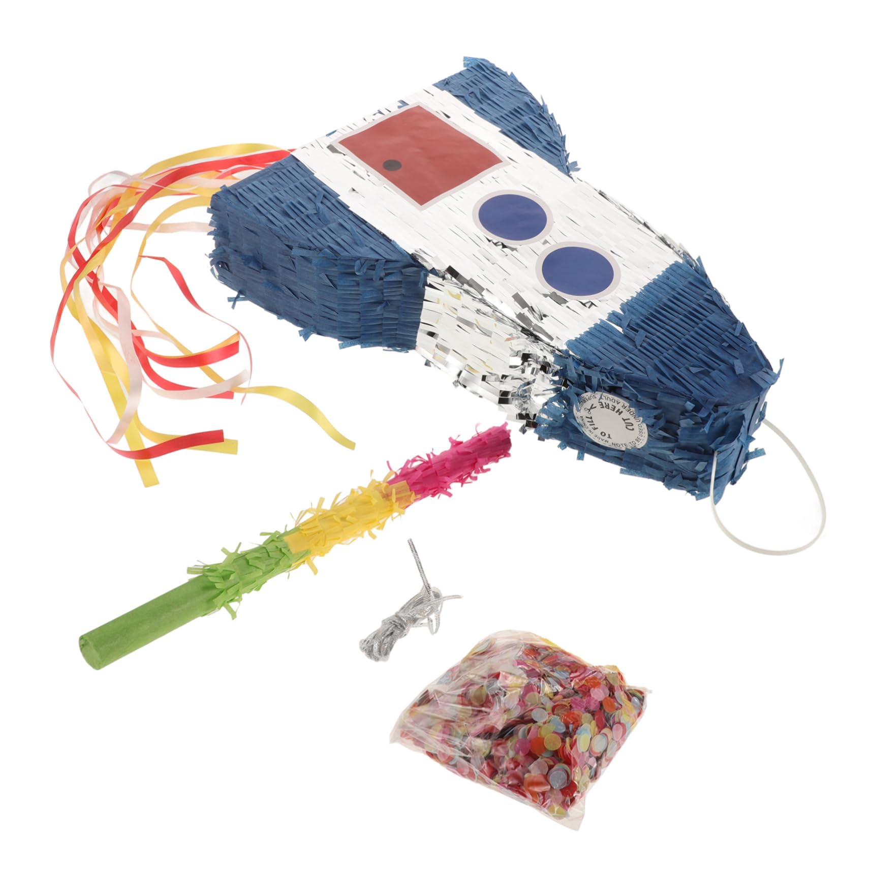 Garneck Space Rocket for Birthday Party Decorations Fillable Fun for Astronaut Theme Celebrations Interactive Play for Science Parties Unique Rocket Shaped Party Favor