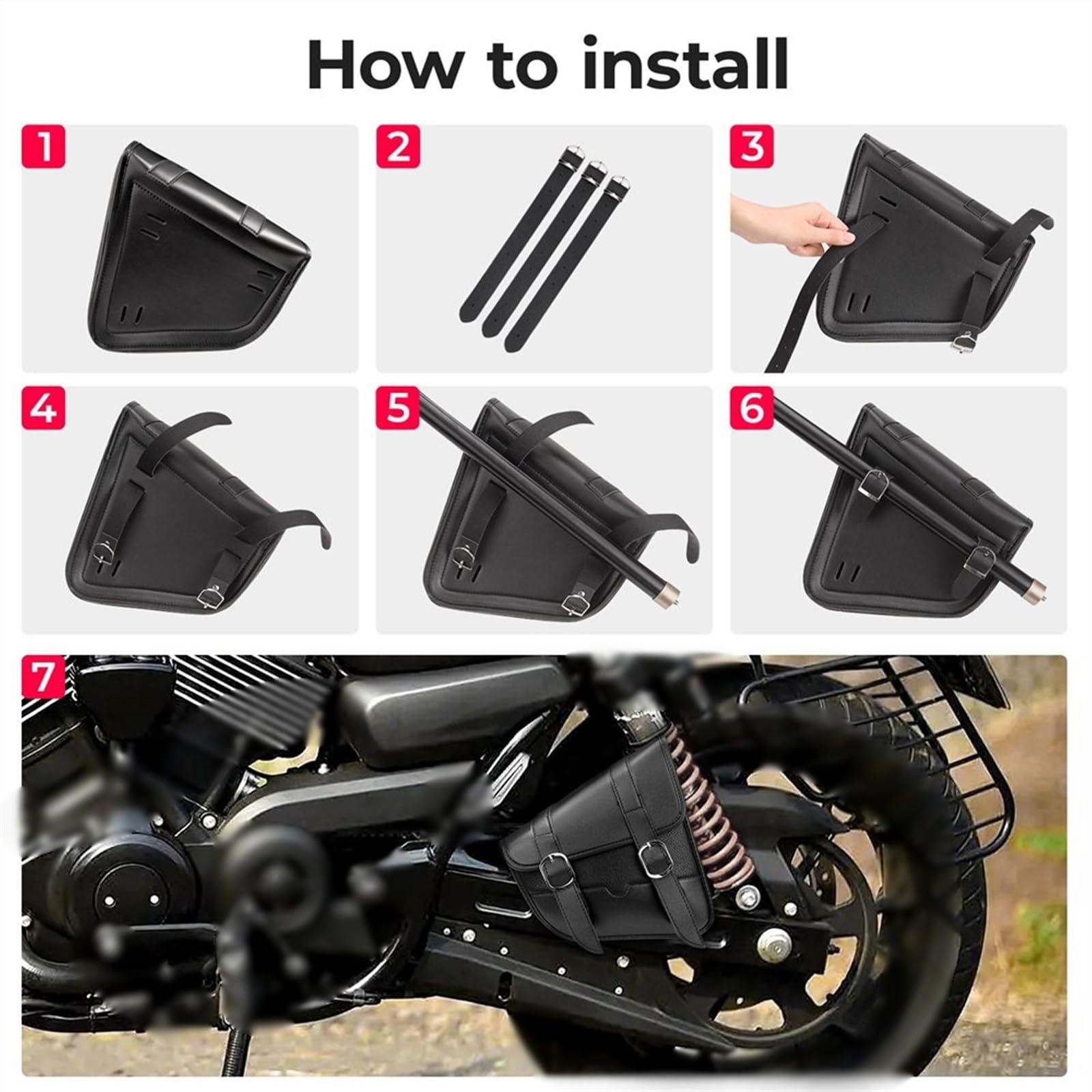 Borsa Portaoggetti Per Moto Borse Laterali Per Forcellone E Attrezzi Per Honda Rebel 300 500