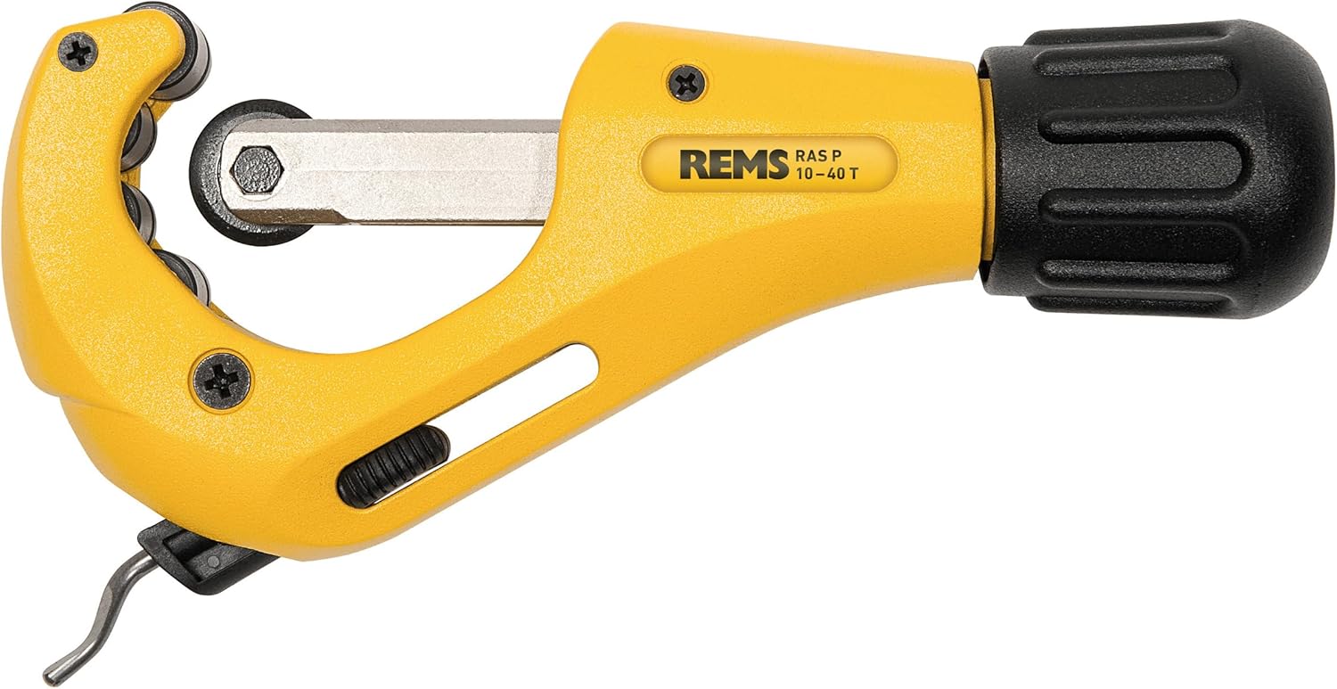 REMS RAS P 10-40 T Pipe Cutter with Integrated Pipe Deburrer with Cutting Wheel 290002 R
