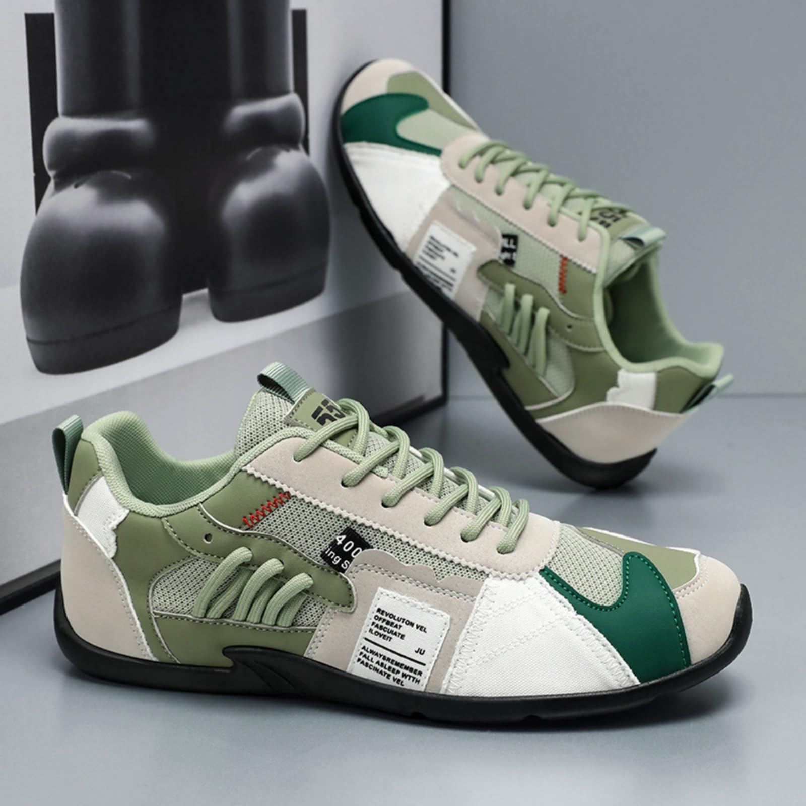 Lavina Sneakers rétro Colorate Giovanni,Moda e Tendenze | Scarpe da Ginnastica Retrò con Design a Incastro,Leggere e Traspiranti,Versatili per Casa,Lavoro e Uscite Quotidiane