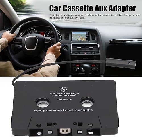 Miniatura 2 de Adaptador de casete Bluetooth para automóvil con estéreo, cinta de casete a adaptador auxiliar, adaptador de casete para teléfono celular, tableta,