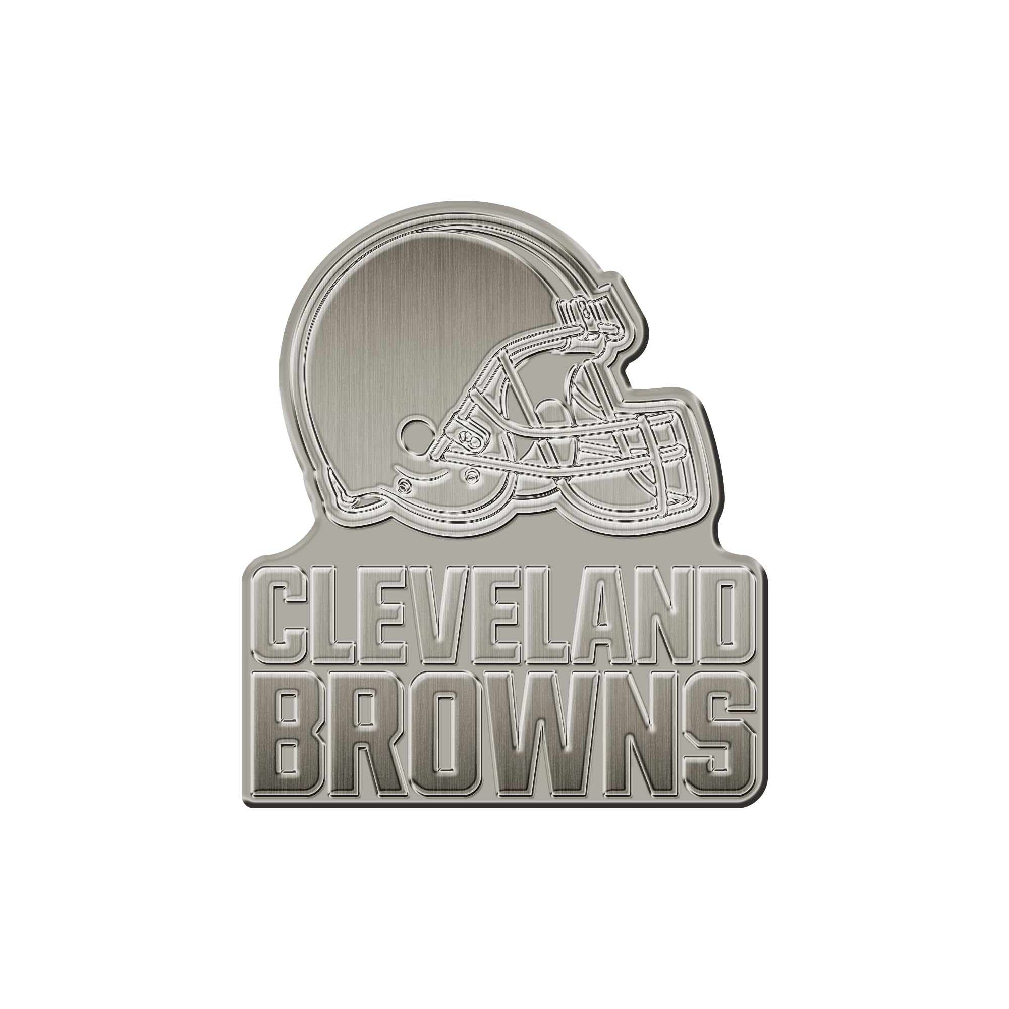 Rico Industries NFL Football Cleveland Browns Standard Antique Nickel Auto Emblem for Car/Truck/SUV