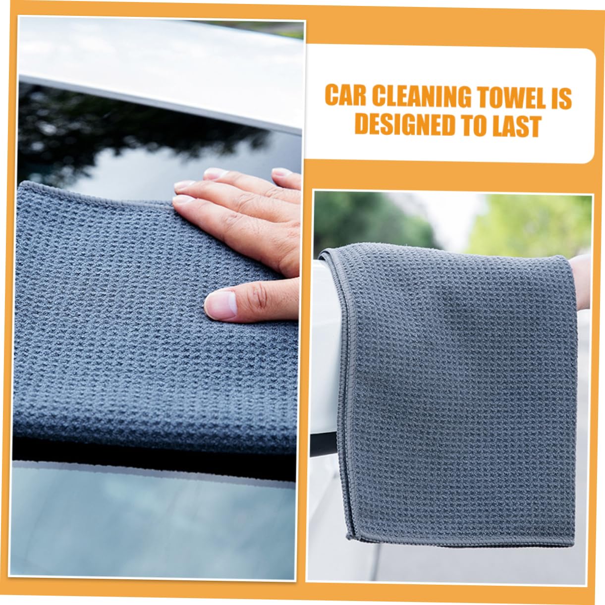GLEAVI 5piezas Toalla De Microfibra Absorbente para Coche Paño De Limpieza Reutilizable y Secado Rápido para Limpieza Interior y Exterior De Vehículos